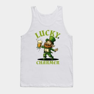 Lucky Charmer Leprechaun St Patrick's Tank Top